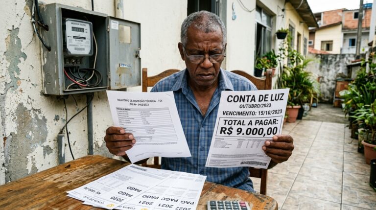 Morador paga luz em dia por 14 anos e recebe cobrança retroativa de R$ 9 mil por um TOI