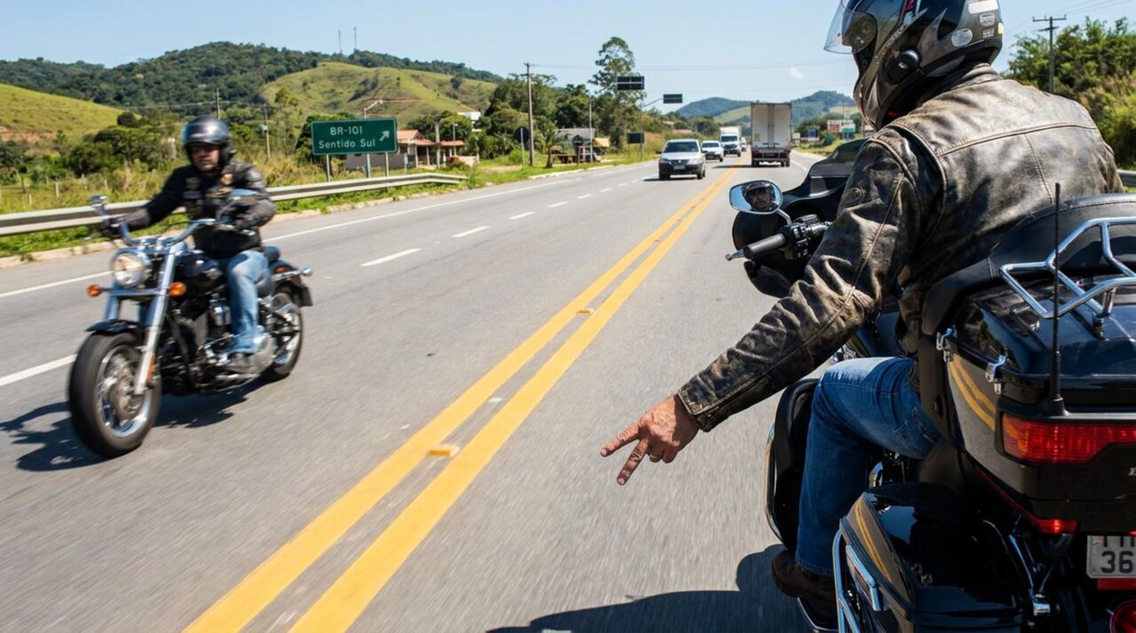 Motociclistas: o que significa quando eles apontam dois dedos para outro piloto na estrada?