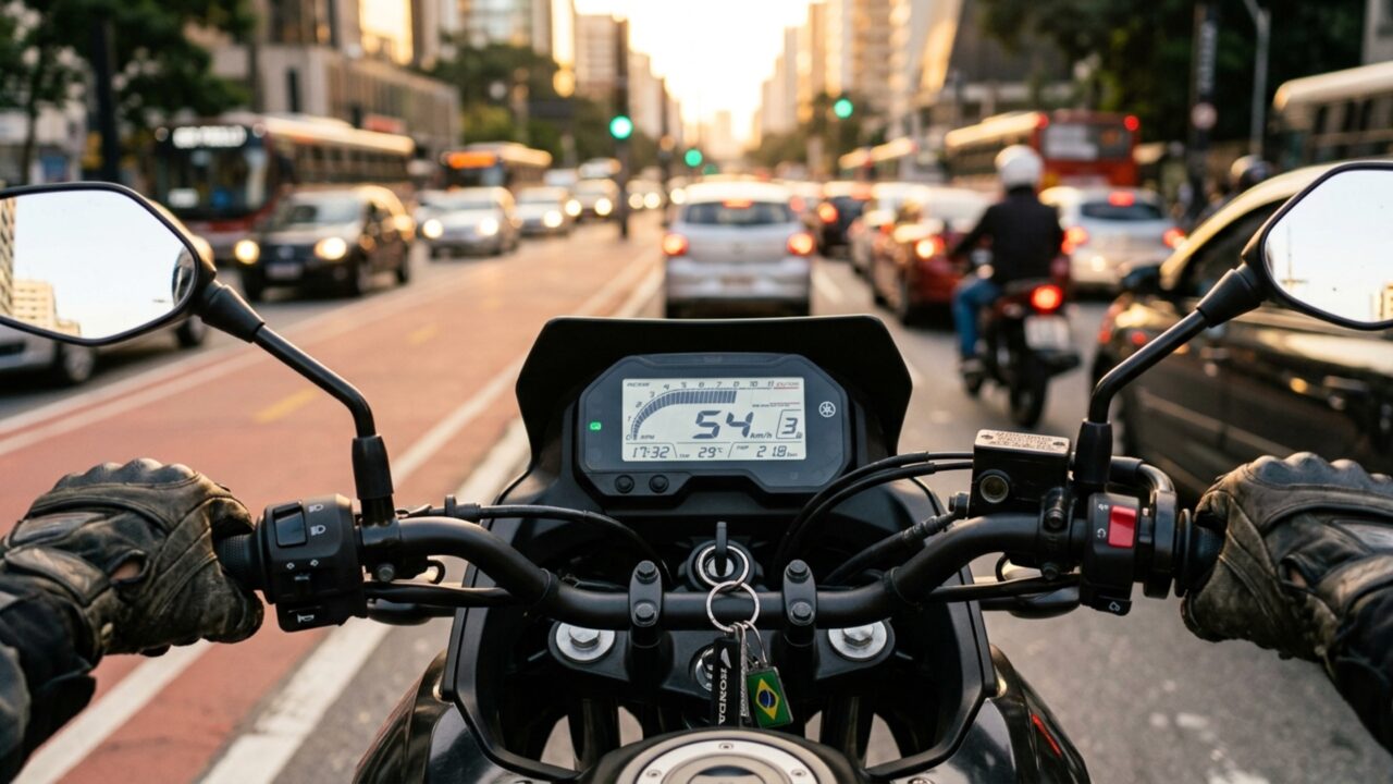 Com 128 kg a seco e motor flex de 184,4 cc, trail de R$ 24.530 oferece 243 mm de vão livre, tanque de 12 litros e câmbio de 5 marchas