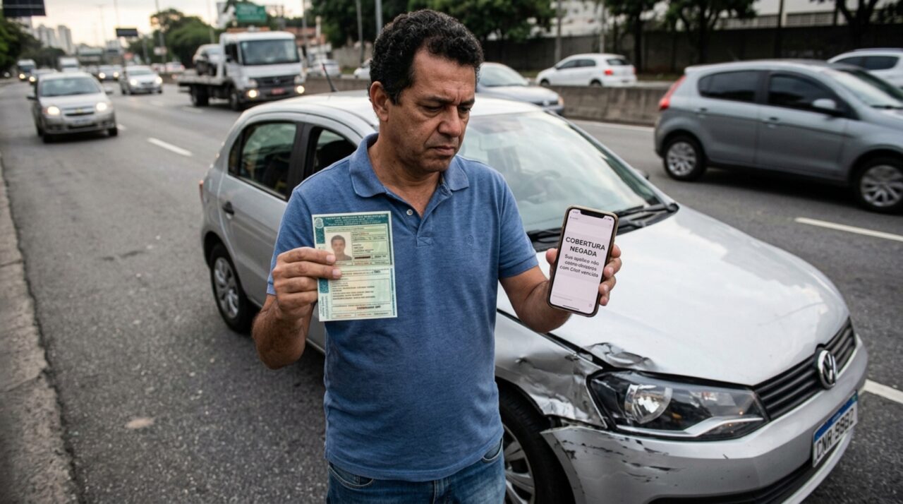 Homem faz seguro há 11 anos, sofre o primeiro sinistro e a CNH vencida há 40 dias derruba a cobertura