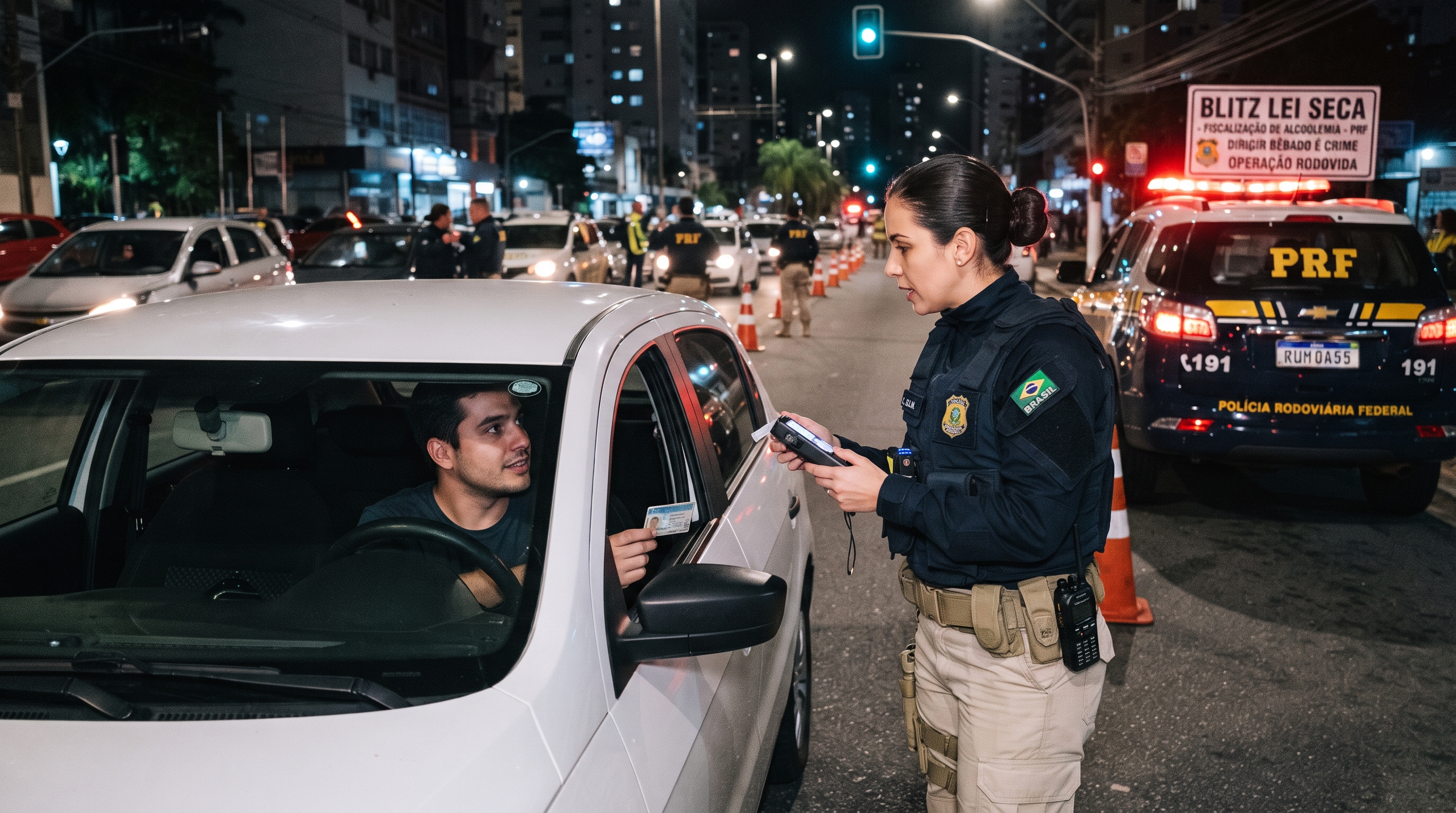 Motorista que não bebeu álcool recusa o teste do bafômetro por princípio durante blitz da Lei Seca e recebe exatamente a mesma punição de um condutor embriagado