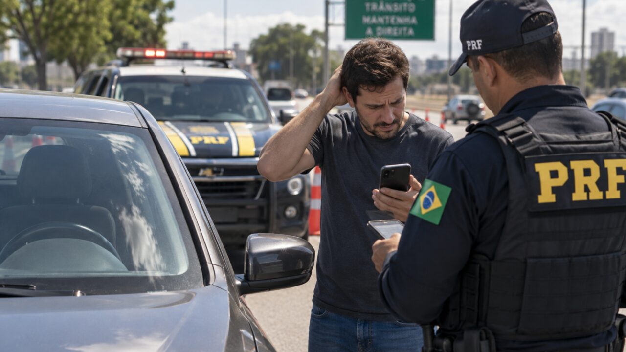 Motorista recebe do vendedor o CRLV digital salvo no celular, é parado meses depois e descobre que o arquivo continuava abrindo mesmo estando vencido