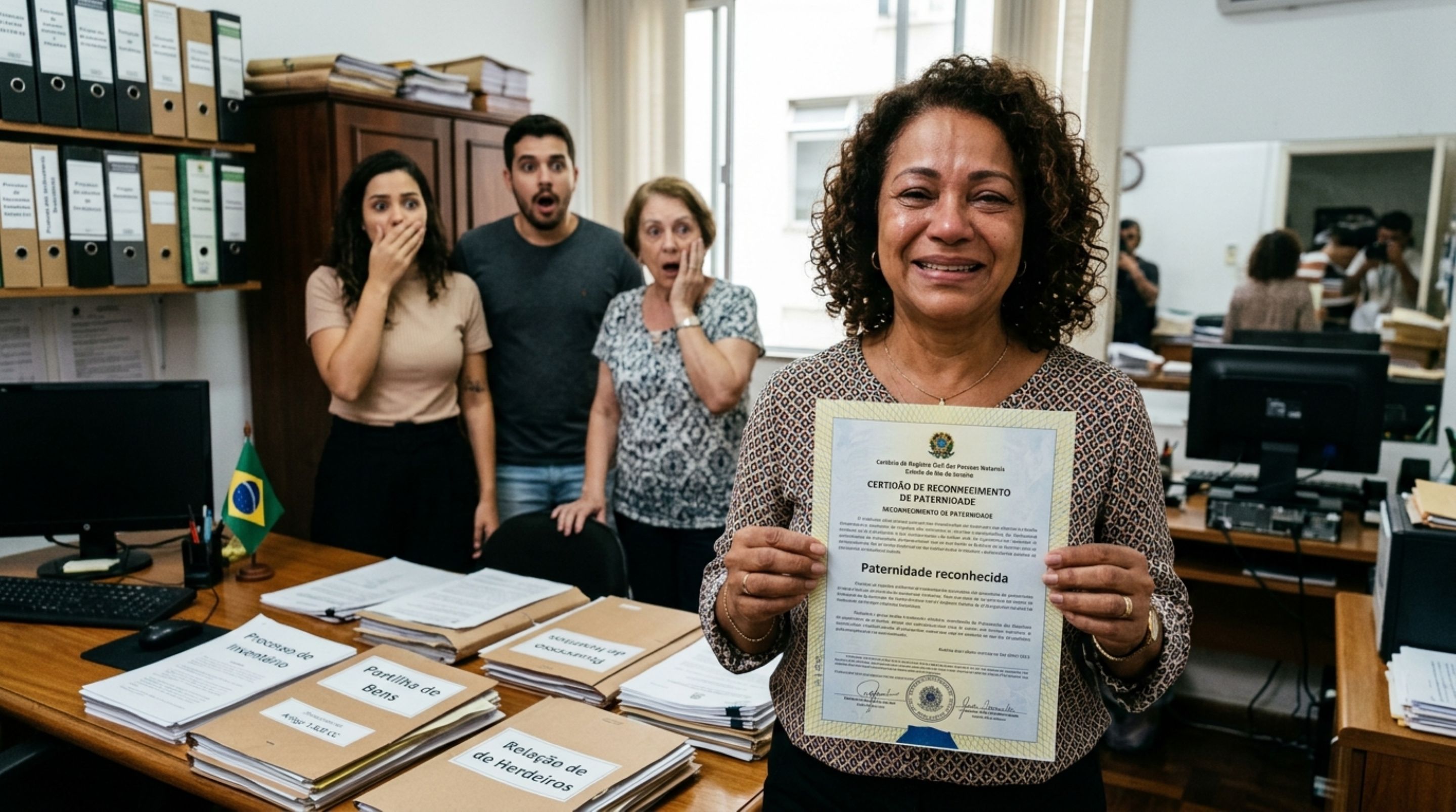 Filha fica fora do inventário, comprova paternidade depois da morte do pai e vai à Justiça para disputar a herança contra outros 3 herdeiros