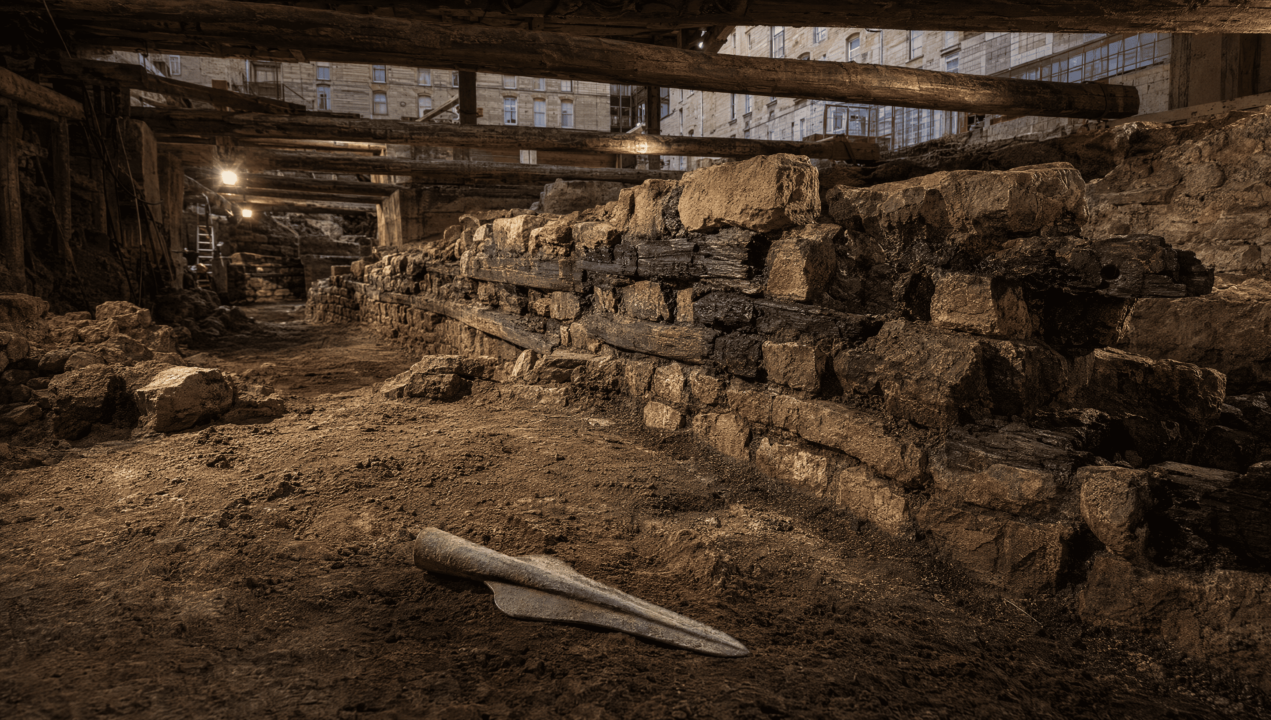 Muralha de 2 mil anos é encontrada sob hospital da antiga Lutécia e pode revelar a origem da cidade de Paris