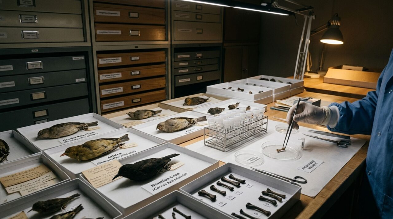 Exemplares de museu ajudaram a reconstruir a história evolutiva de linhagens extintas