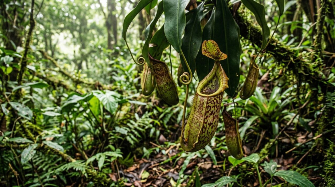 A planta que se alimenta de pequenos animais porque vive em solos tão pobres em nutrientes que precisa obter nitrogênio de outra maneira