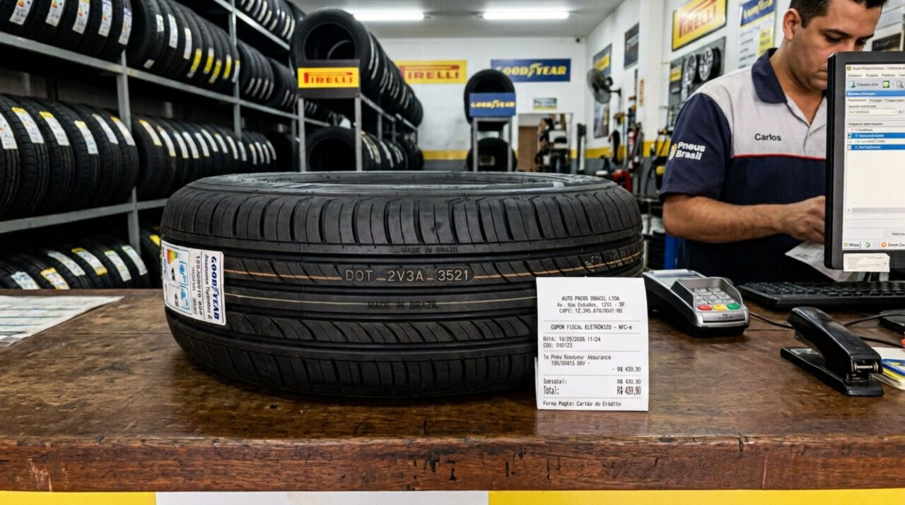 O que significam os quatro dígitos no pneu e como eles revelam a idade de um produto “novo”?