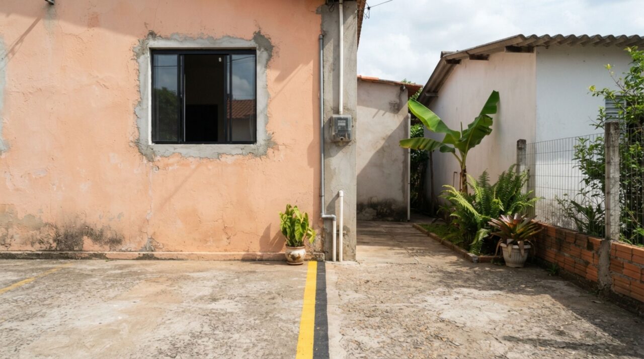 Casal compra casa geminada, abre uma janela na lateral e, durante a obra, descobre que a parede ficava exatamente sobre a divisa com o vizinho