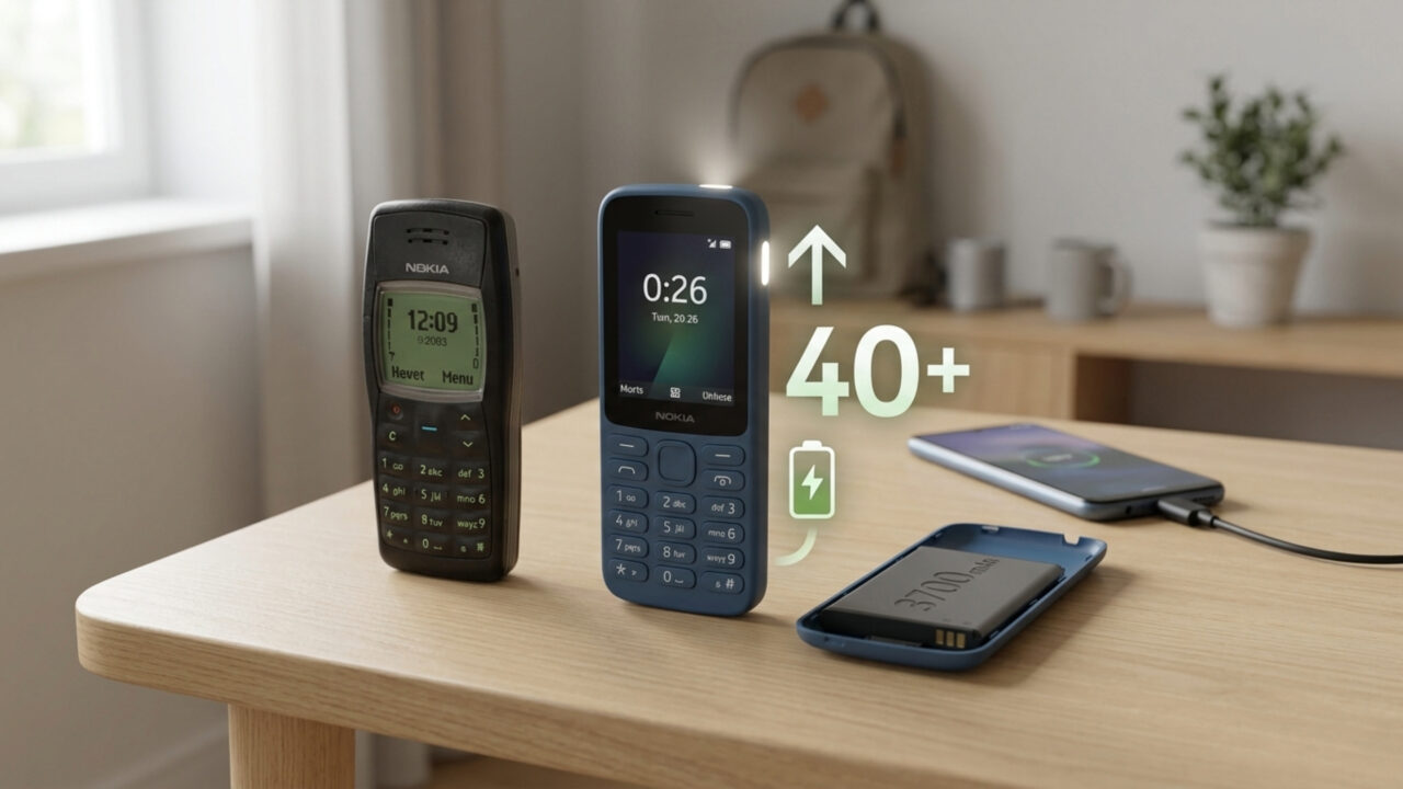 Nokia 1100: “Pulso ainda pulsa” e modelo segue vivo em 2026; essa é o nova versão com bateria que dura até 40 dias