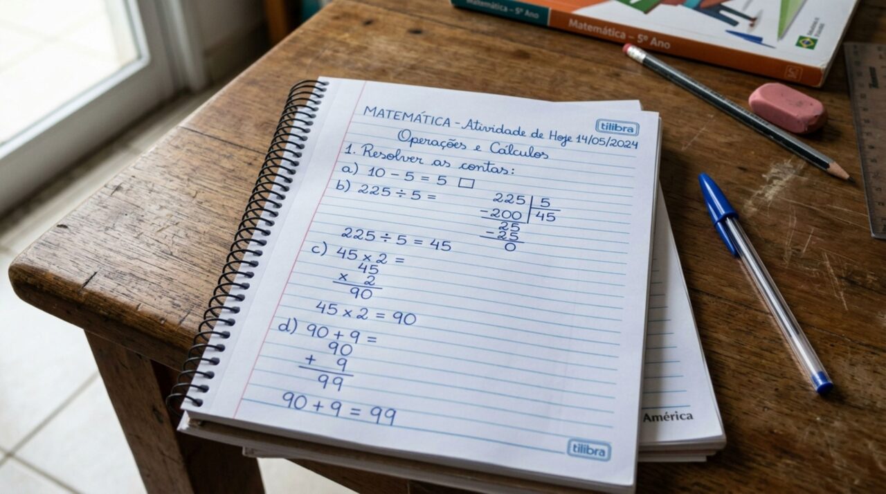 Sem usar lápis e papel, resolva a equação 225 ÷ (10 − 5) × 2 + 9 e descubra se você consegue acertar de primeira
