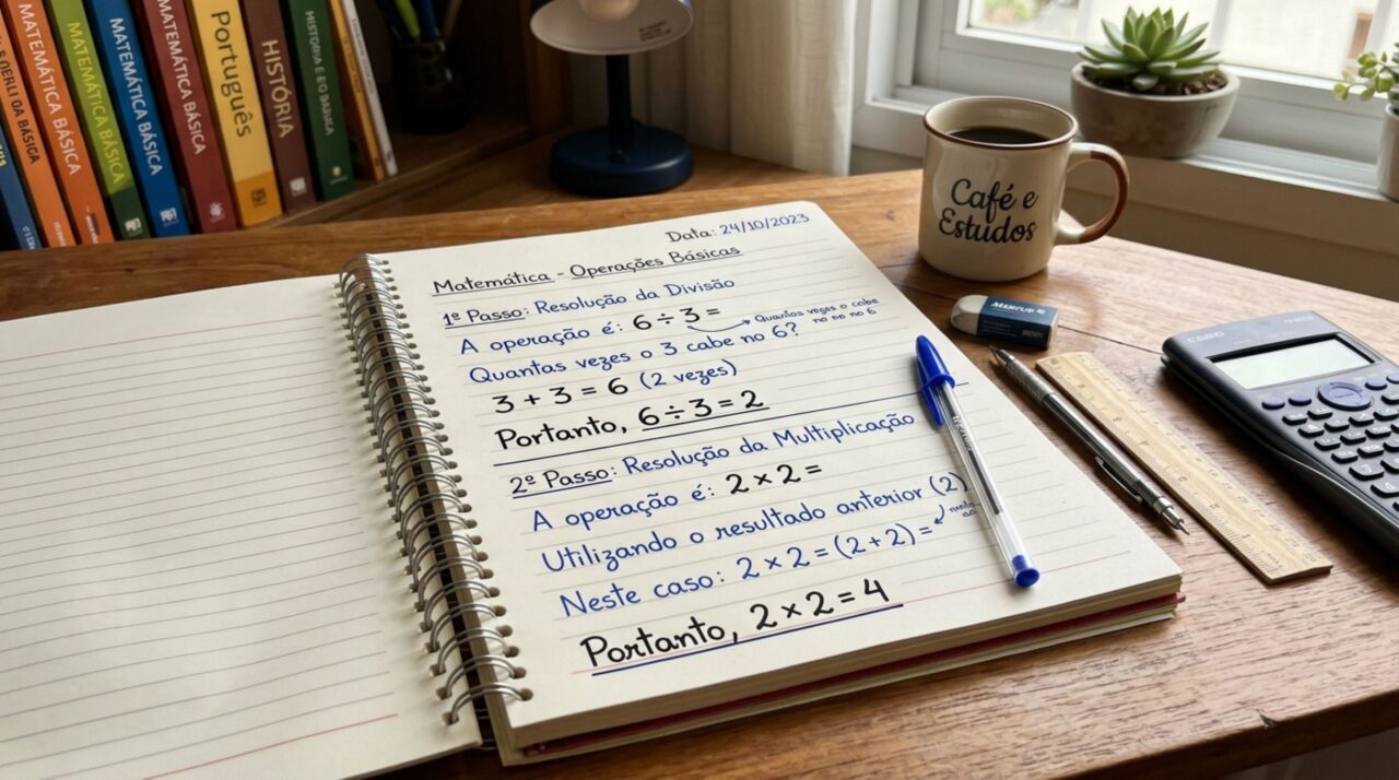 Você consegue resolver 6 + 6 ÷ 3 × 2 − 4 sem usar calculadora? O resultado não é o que parece