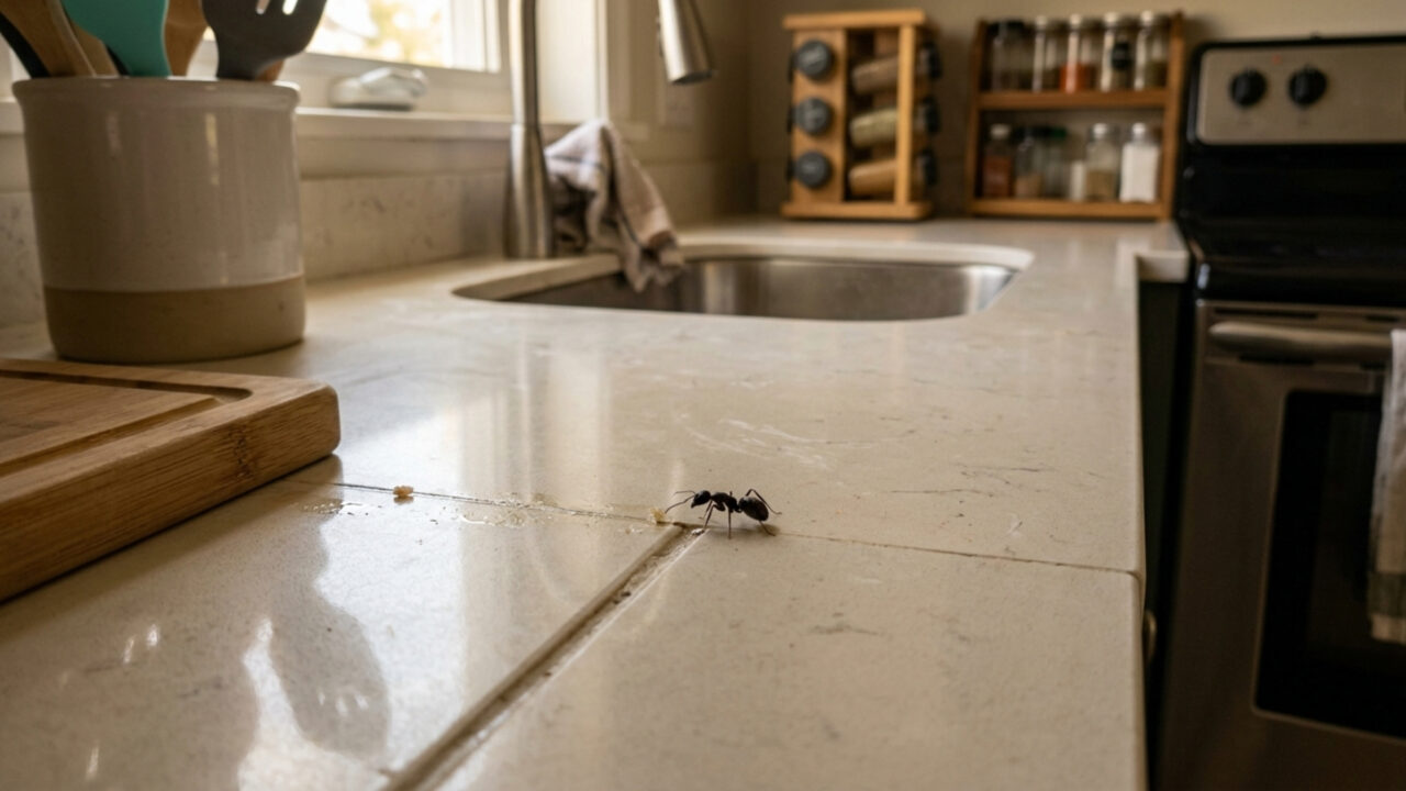 O que significa uma formiga andando sozinha pela sua casa; dica, você não deve matá-la