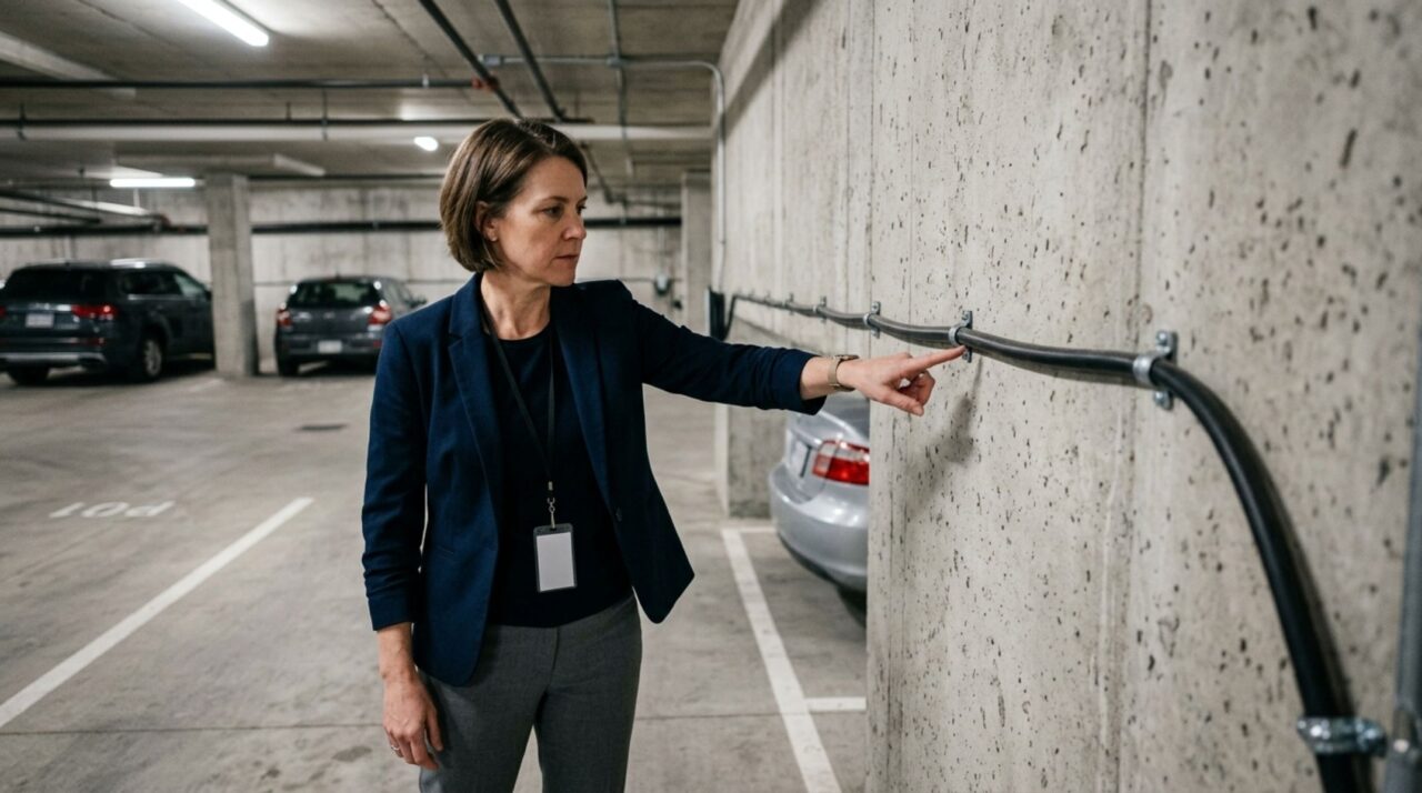 Morador instala carregador de carro elétrico na própria vaga para não depender de postos e, semanas depois, síndico exige a retirada alegando uso de energia da área comum