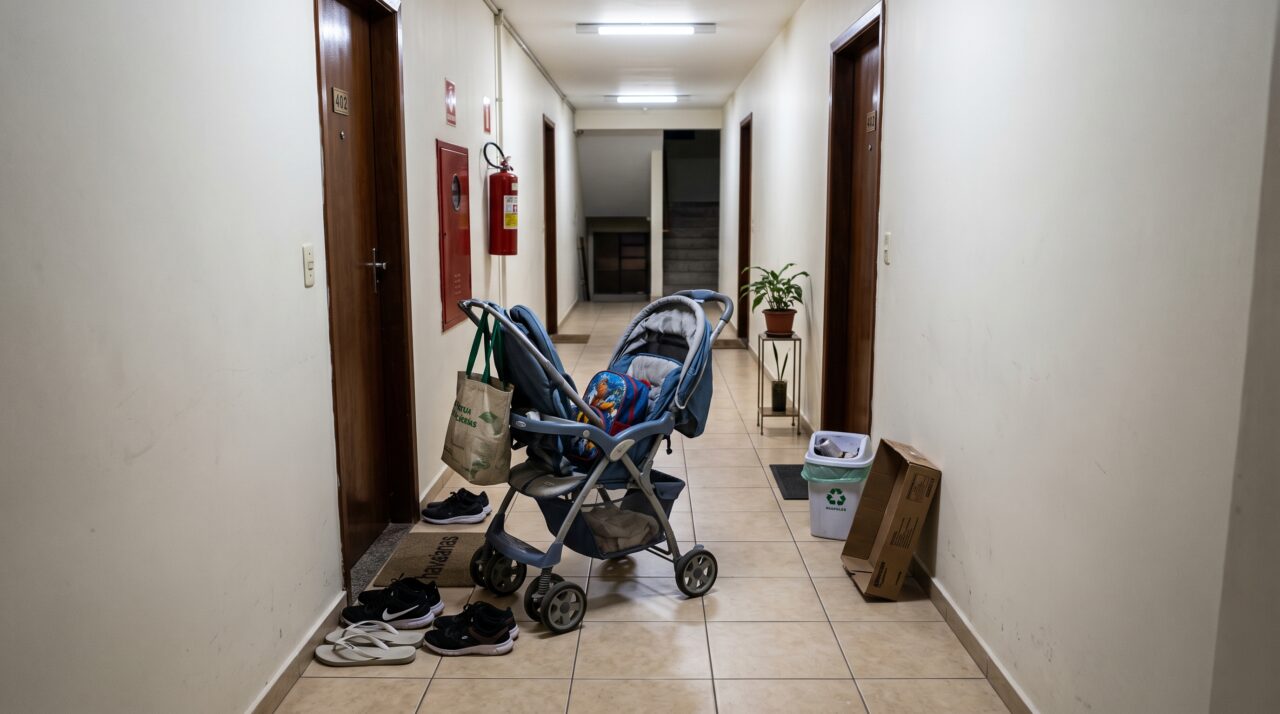 A proibição de deixar objetos no corredor do condomínio e as regras de segurança