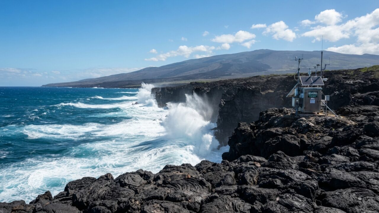 O barulho constante das ondas do oceano atravessa o chão do Havaí e cientistas descobriram que esse ruído pode revelar mudanças escondidas dentro de vulcões
