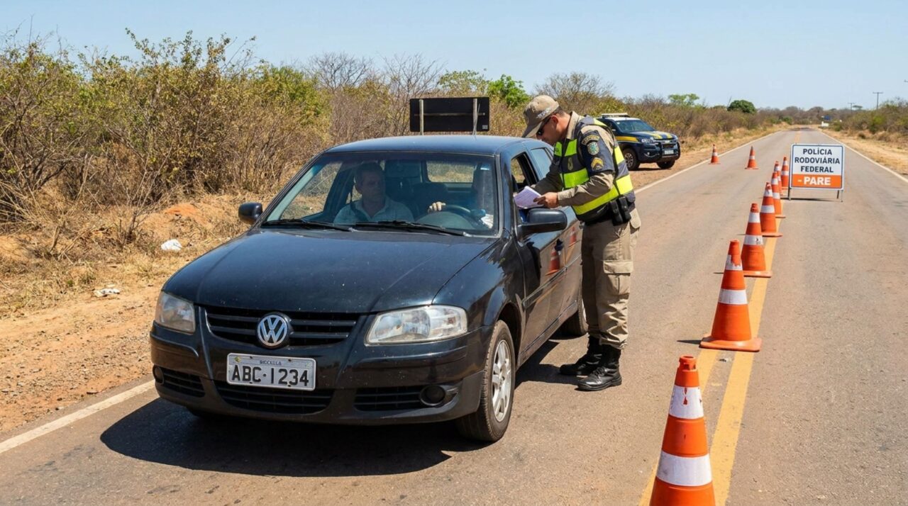 Motorista aluga ou pega carro emprestado, é parado pela fiscalização e descobre quais documentos precisam estar regulares