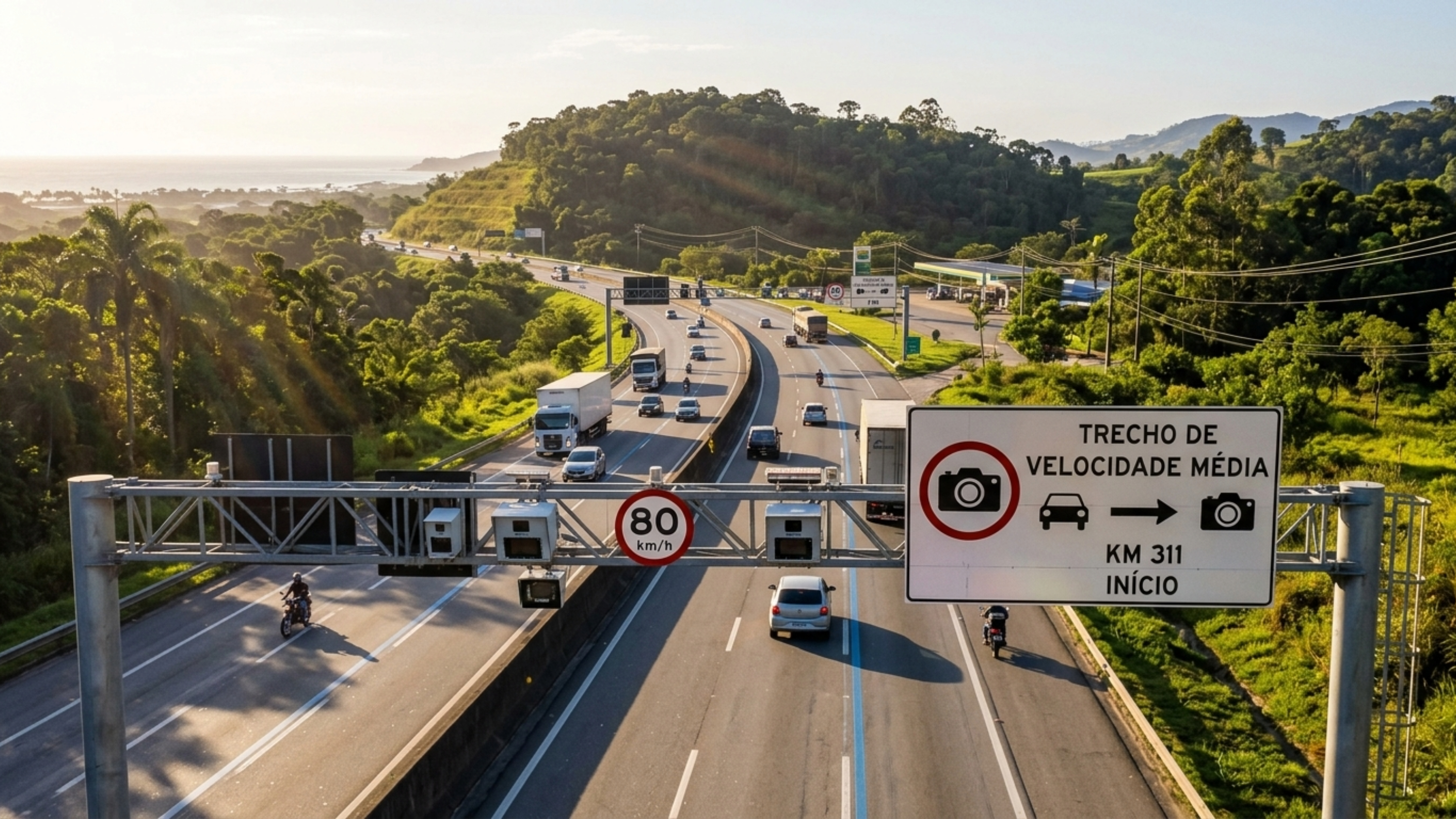 Oito estados brasileiros vão testar novo radar de velocidade média em rodovias; saiba quais