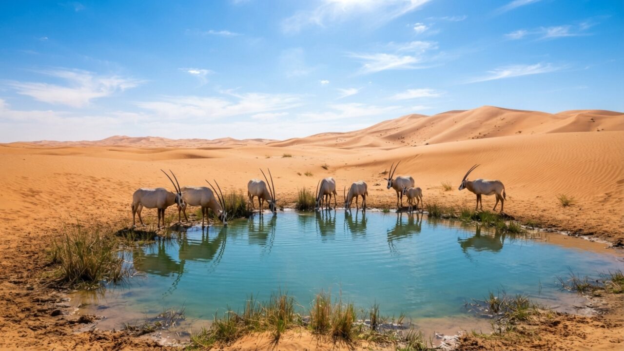 Um antílope deixa a própria temperatura subir até cerca de 47 graus para economizar água no deserto