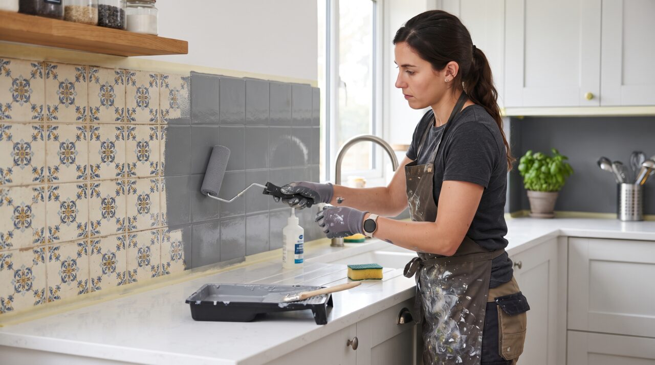 O custo e o passo a passo para renovar azulejos antigos da cozinha com tinta epóxi em 2026 sem fazer obra