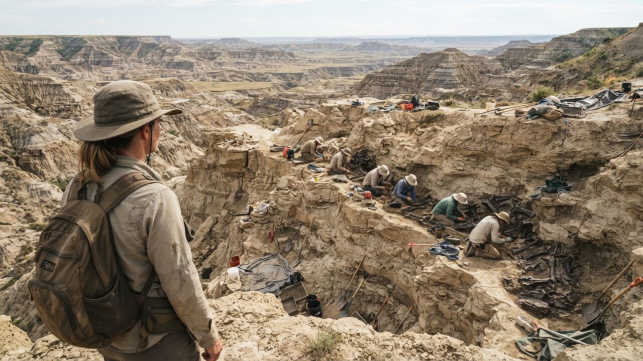 Um osso de dinossauro de 66 milhões de anos ainda guardava fragmentos de colágeno e reabriu a discussão sobre quanto tempo moléculas originais podem sobreviver
