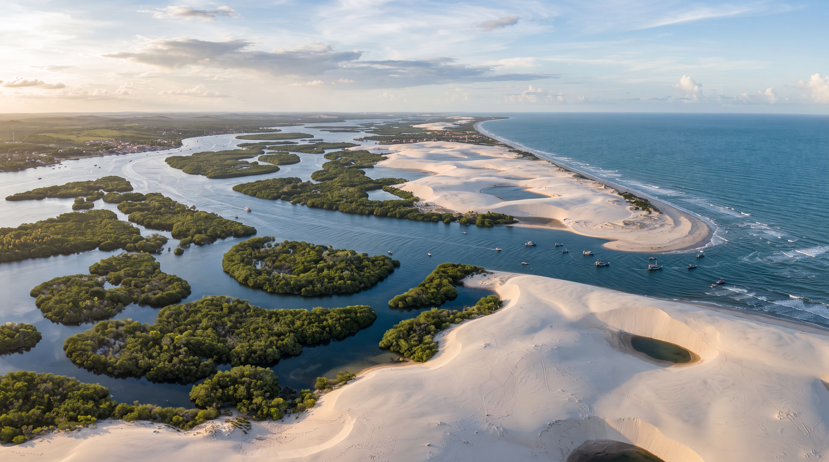 A cidade litorânea que dá acesso direto ao único delta em mar aberto de todas as Américas