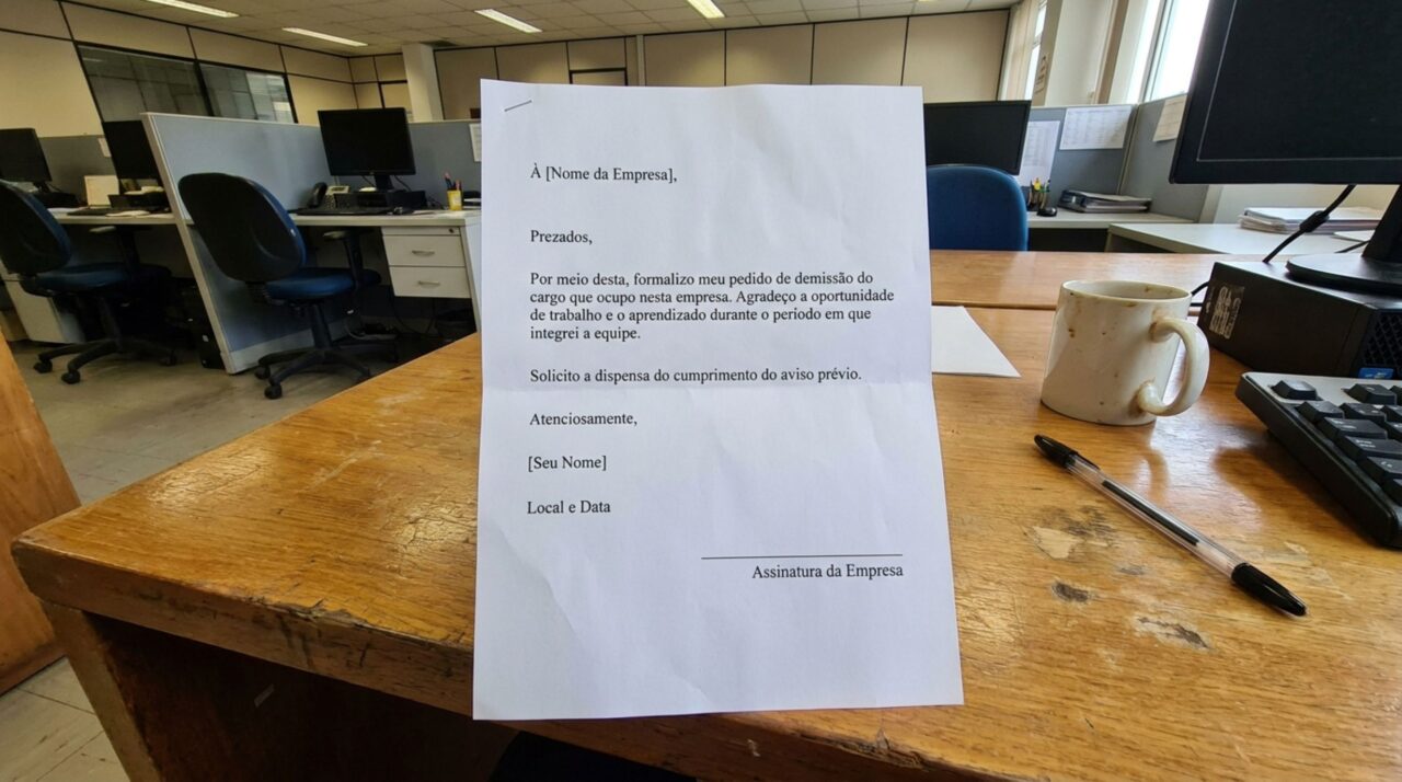 Trabalhador pede demissão após conseguir novo emprego, acredita que pode deixar a empresa no mesmo dia sem perder dinheiro, aviso prévio não cumprido pode afetar o valor da rescisão e Ministério do Trabalho explica como funciona o desconto
