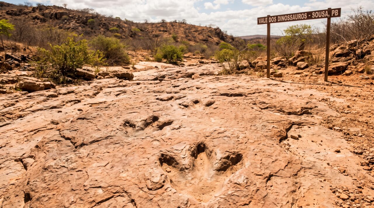 O destino paraibano que abriga um dos mais importantes sítios paleontológicos de pegadas de dinossauros do mundo