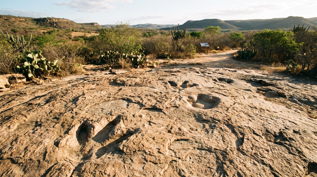 As pegadas de dinossauro encontradas no município de Sousa na Paraíba