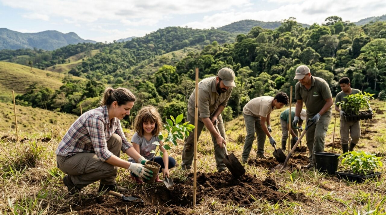Uma família plantou 840.000 árvores e 25 anos depois, um animal desaparecido há um século voltou