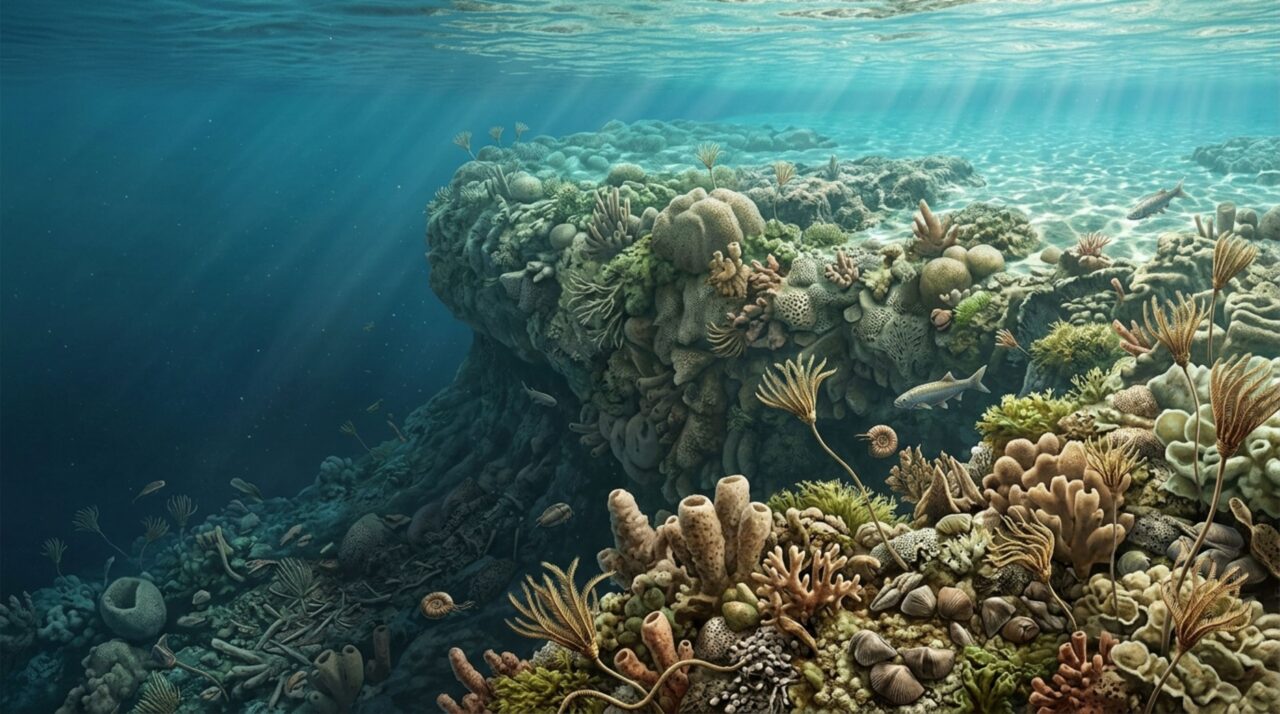 Uma parede de calcário com mais de 500 metros começou como recife no fundo do mar e hoje sustenta montanhas no deserto americano
