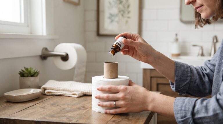 Truque de hotelaria com óleo essencial para aromatizar o banheiro