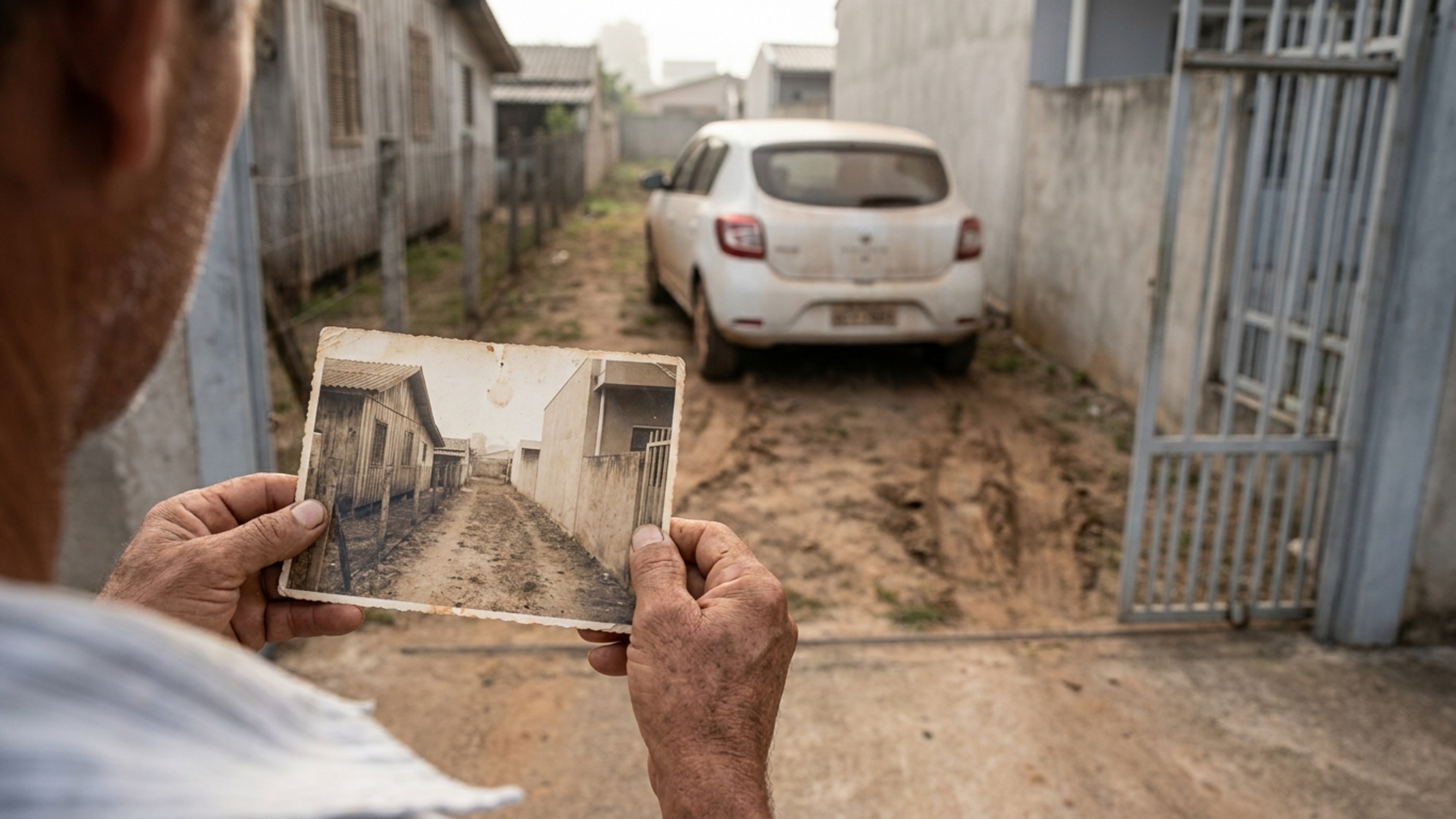 Quem comprou a casa já pronta decide trocar a cerca e descobre que vizinho usa parte do terreno como estacionamento havia mais de dez anos