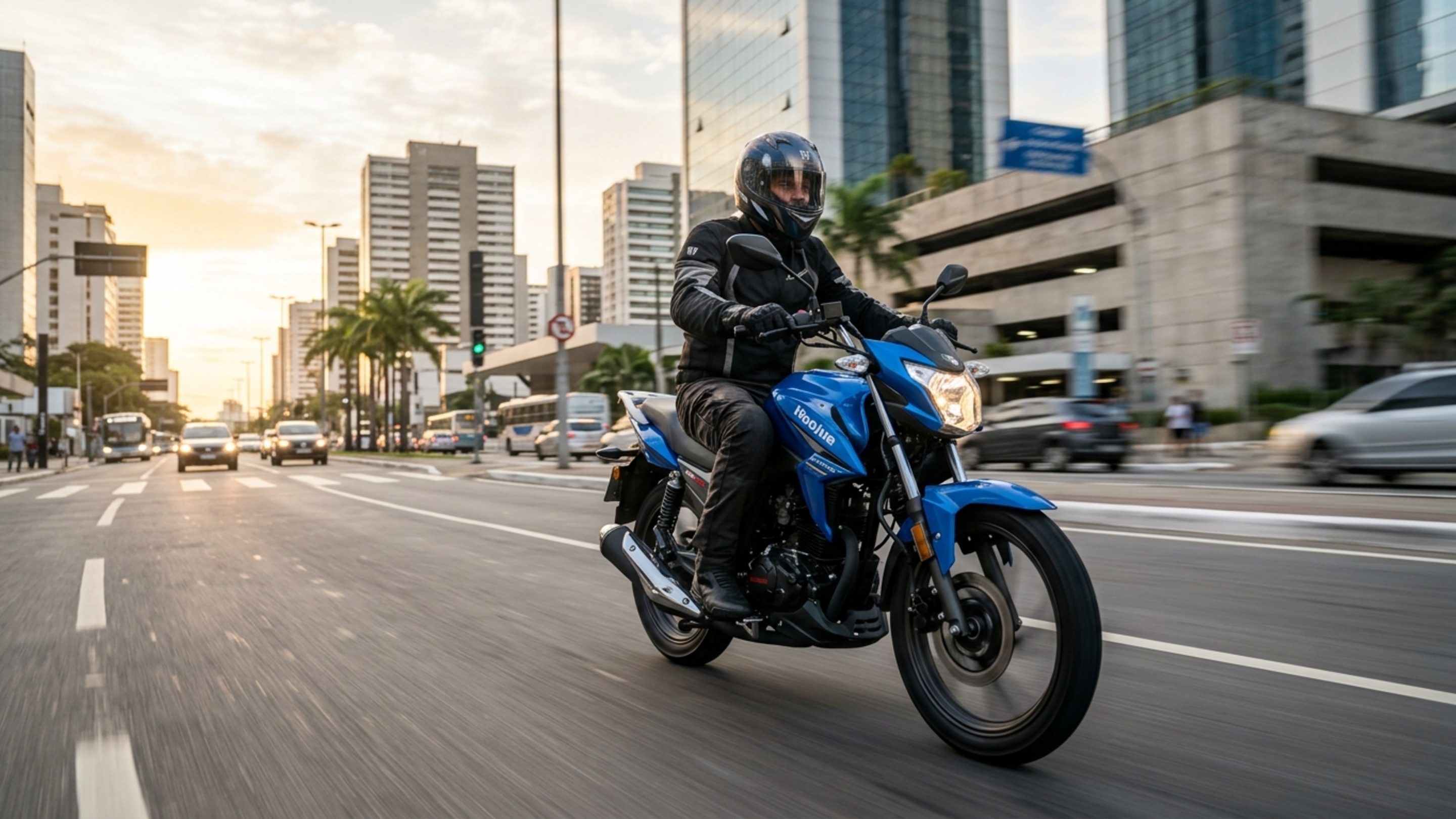 Para reduzir paradas, moto urbana de 15 cv leva tanque de 16,5 litros, câmbio de cinco marchas e pesa 135 kg abastecida