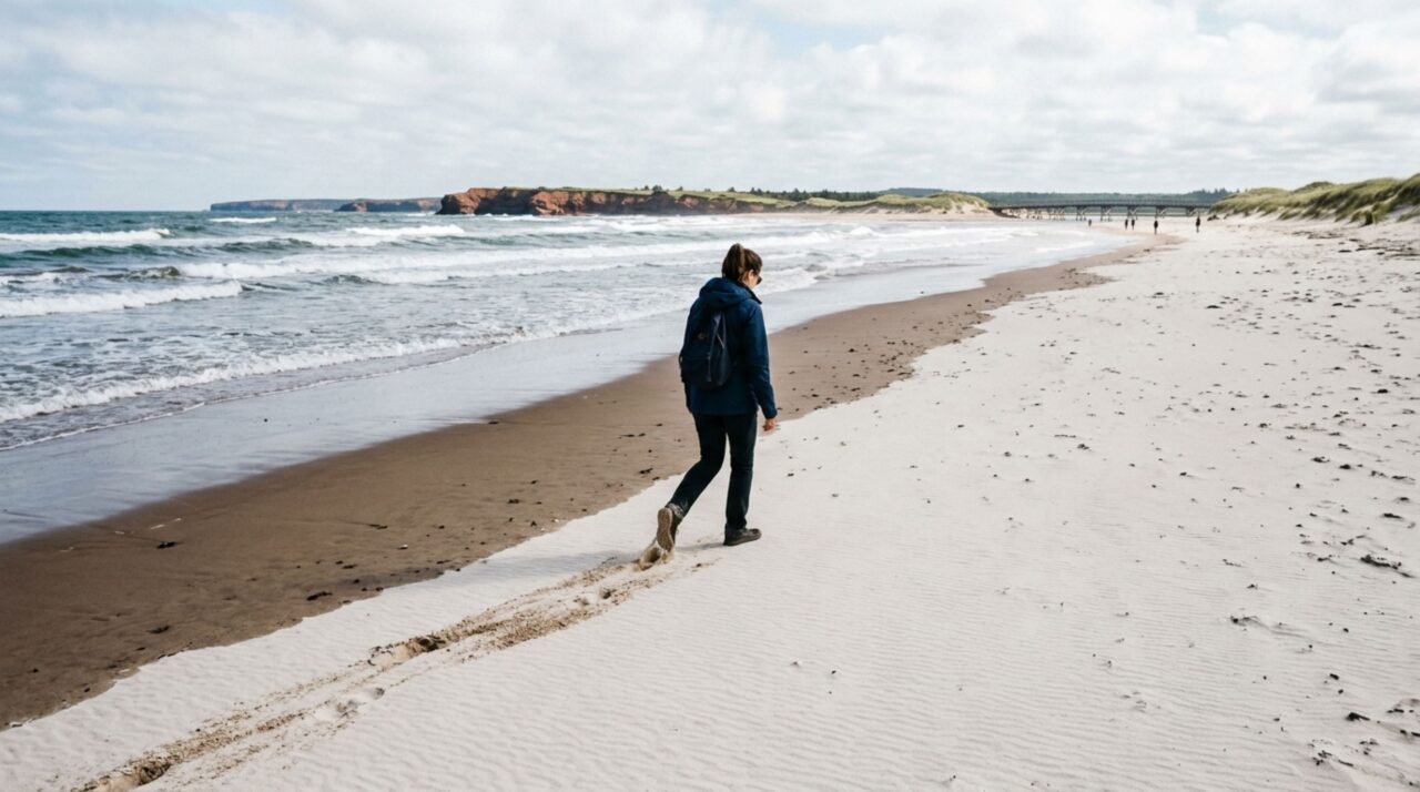 Uma ilha canadense tem areia que canta sob os pés porque milhões de grãos produzem vibrações audíveis quando deslizam juntos na praia
