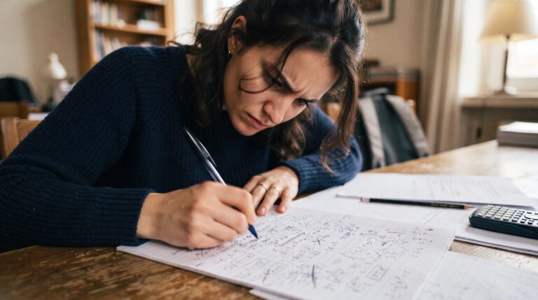 Desafio de matemática rápida e como resolver a conta 96 ÷ 12 × 4 – 8 sem errar
