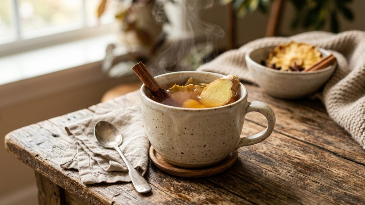 Ela coloca cascas de abacaxi na panela em vez de descartá-las e consegue preparar uma bebida aromática usando justamente a parte que iria para o lixo