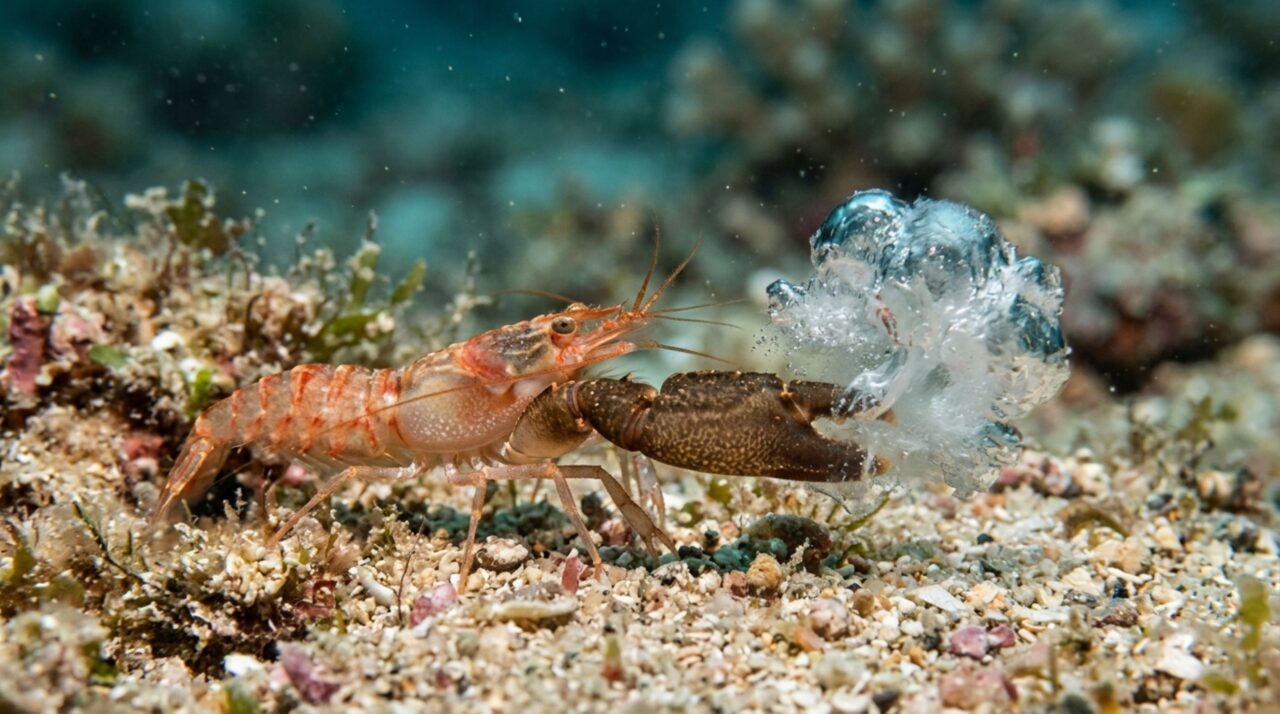 O animal marinho que pode produzir um dos sons mais altos do oceano mesmo tendo apenas alguns centímetros de comprimento