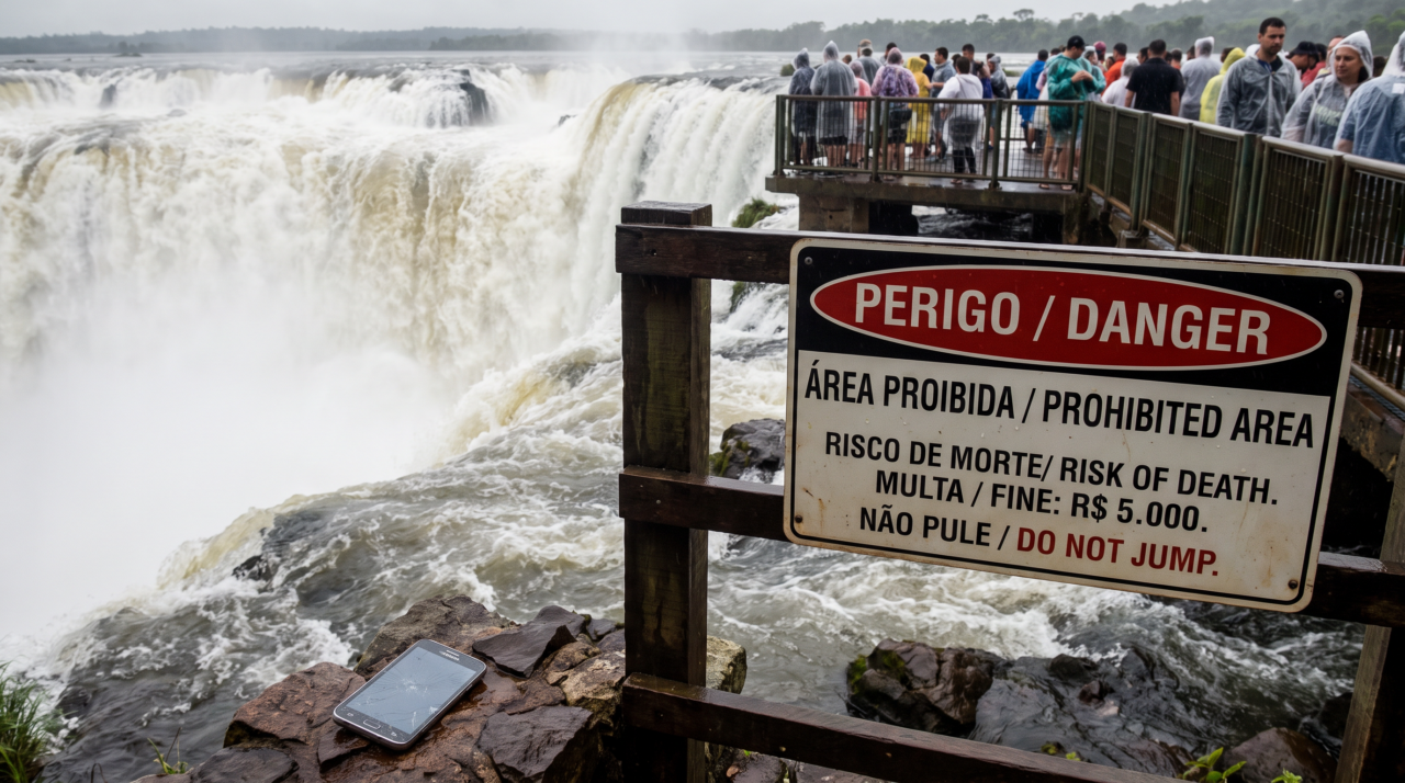 Por que é proibido pular nas Cataratas do Iguaçu para recuperar objetos? Quais são as punições e o valor altíssimo da da multa