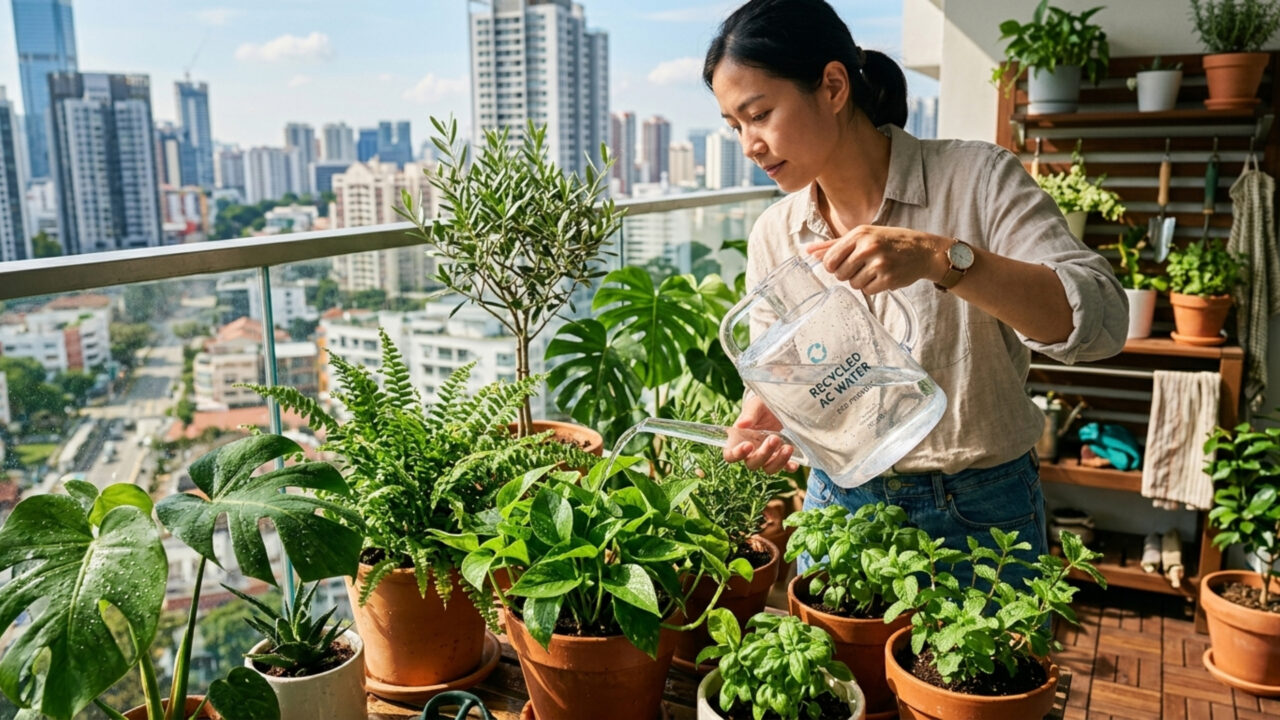 Posso jogar a água que sai do ar-condicionado nas plantas da varanda Veja o que dizem os especialistas