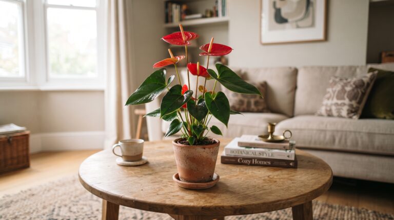 A posição ideal da sala para fazer o antúrio florir o ano inteiro