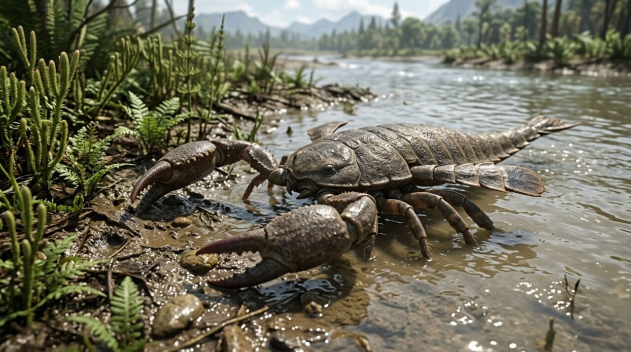A anatomia de Praearcturus gigas deixa em aberto se esse enorme predador vivia principalmente na água, em terra ou alternava entre os dois ambientes