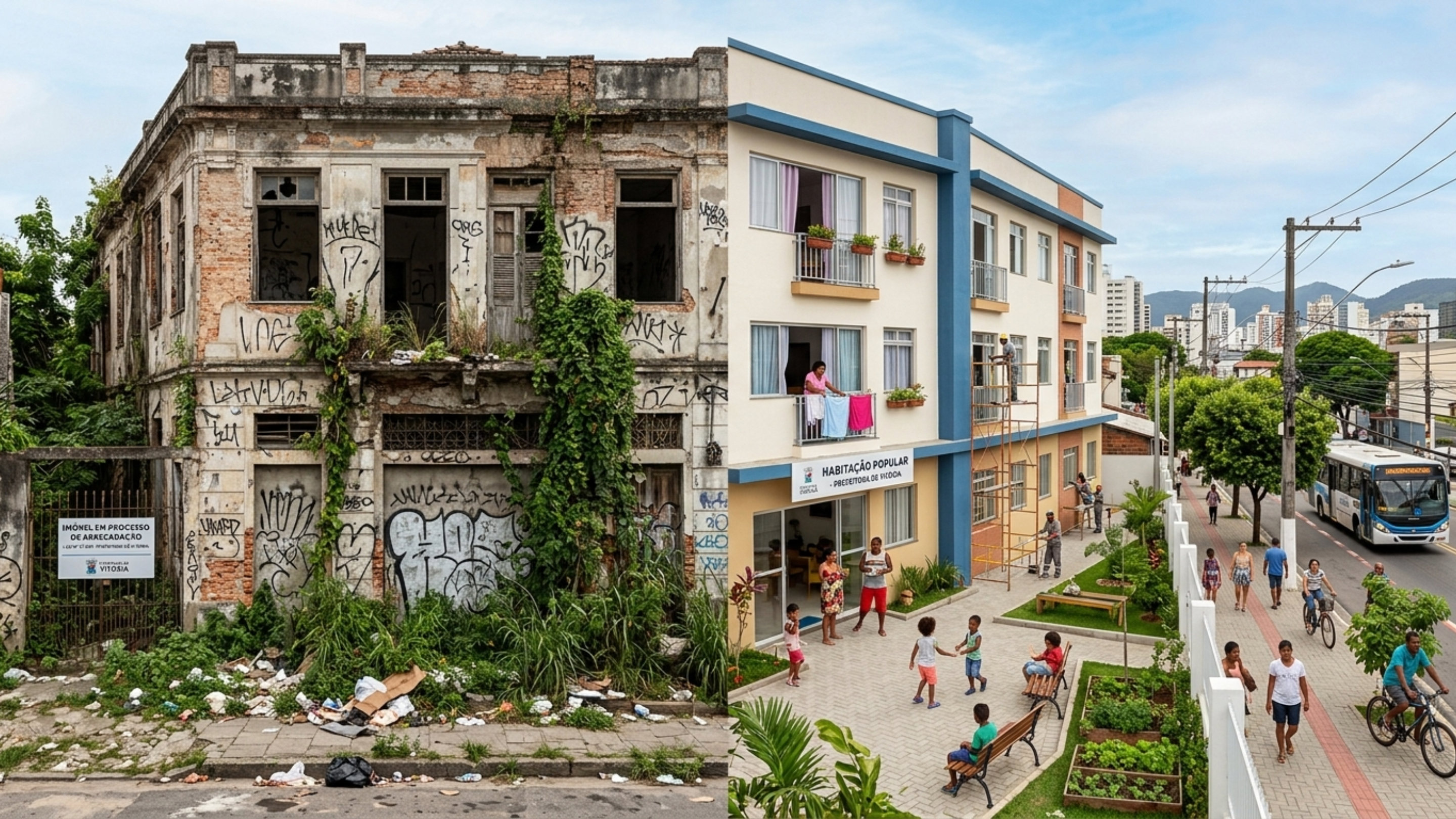 Prefeitura poderá tomar terrenos e casas abandonadas e transformar imóveis em moradias populares
