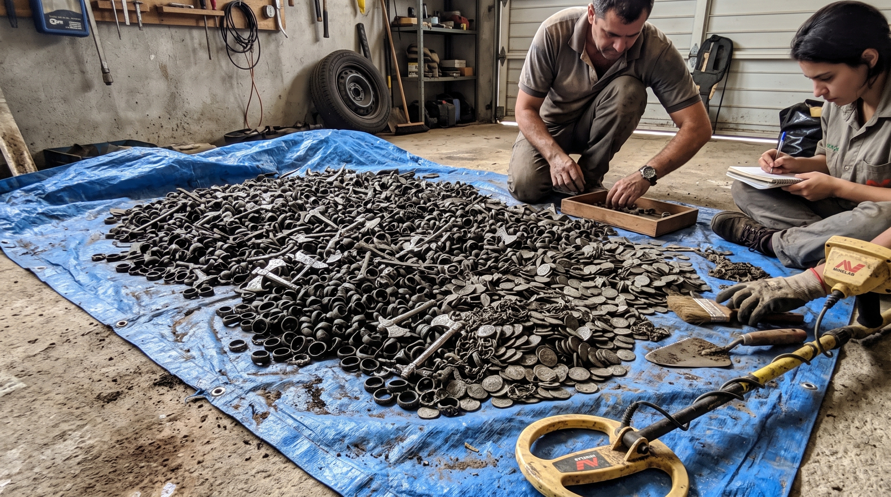 Um quintal comum revelou centenas de peças de prata viking: detector encontrou o maior tesouro desse tipo já achado na Dinamarca