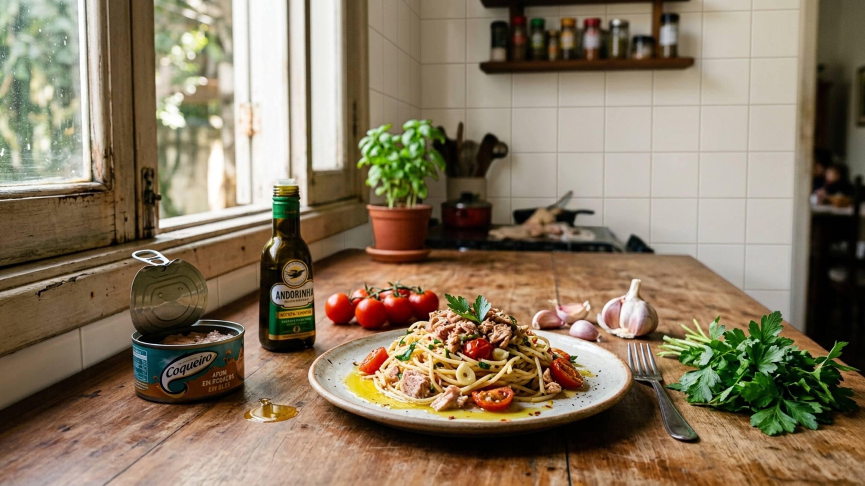 Um chef de restaurante com 3 estrelas Michelin escolhe massa e atum enlatado quando cozinha em casa: a combinação simples que pode render vários pratos