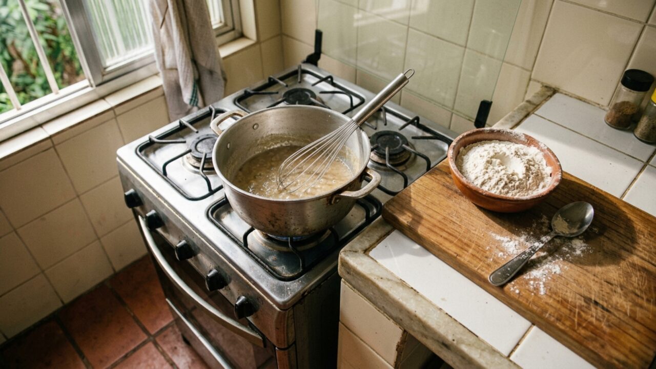 Cozinheiros revelam: acrescentar mais farinha não é o melhor caminho para engrossar um molho que ficou ralo