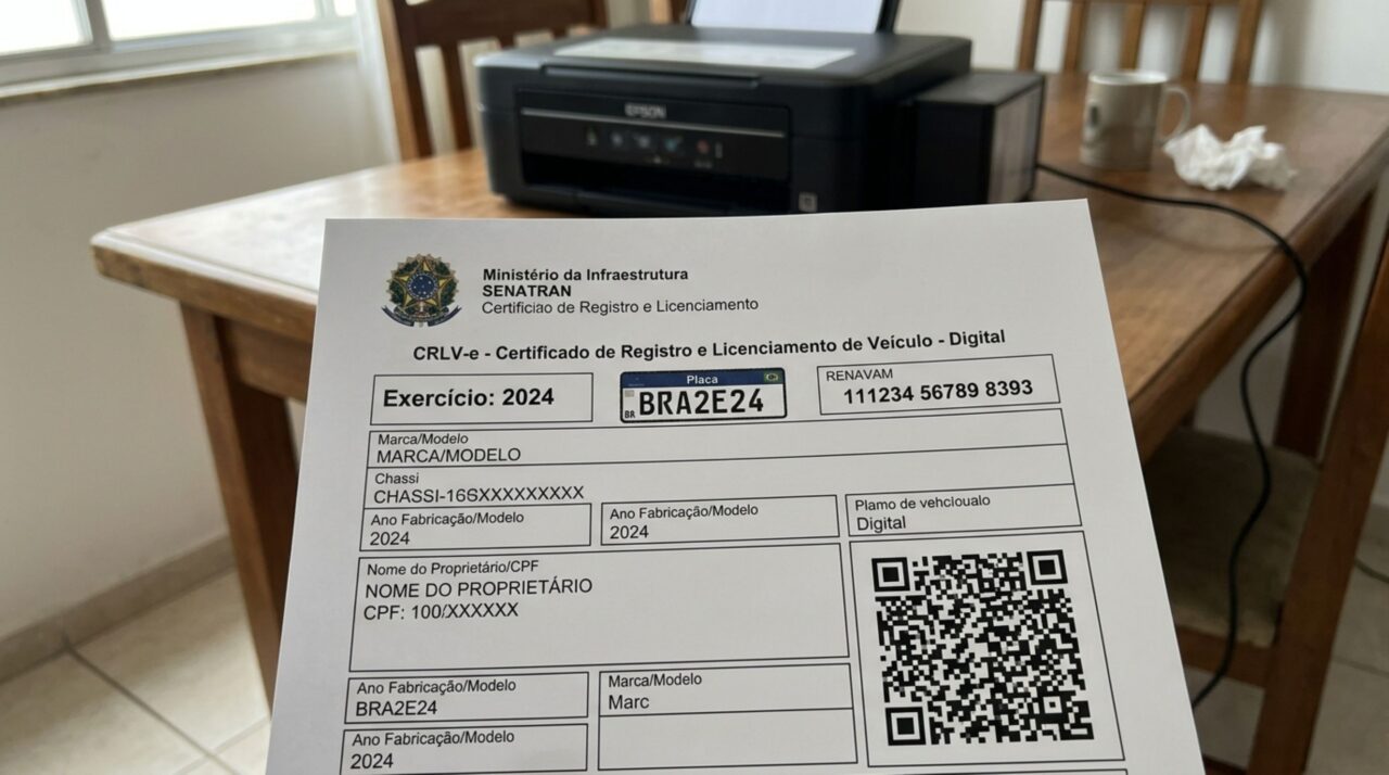 Motorista imprime o CRLV em casa e é parado na estrada, fiscalização explica quando a versão em papel continua válida