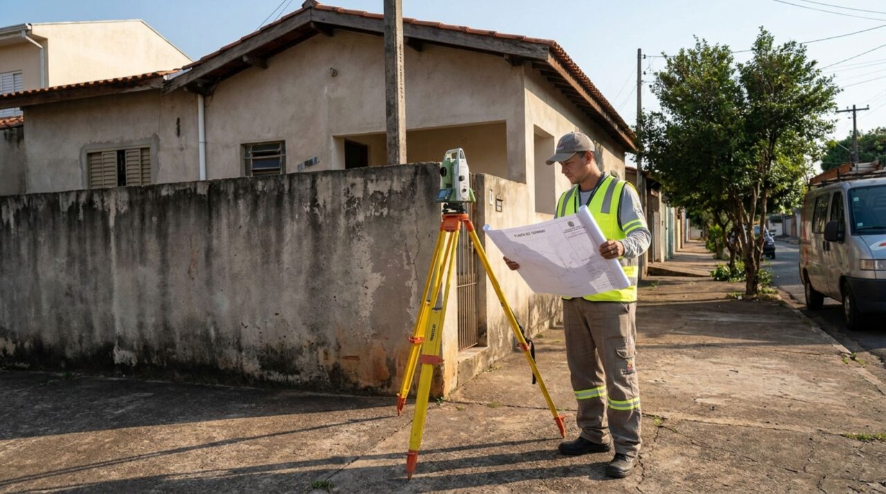 Família compra lote murado, constrói usando as divisas existentes e, ao vender o imóvel, descobre que a área medida é diferente da registrada