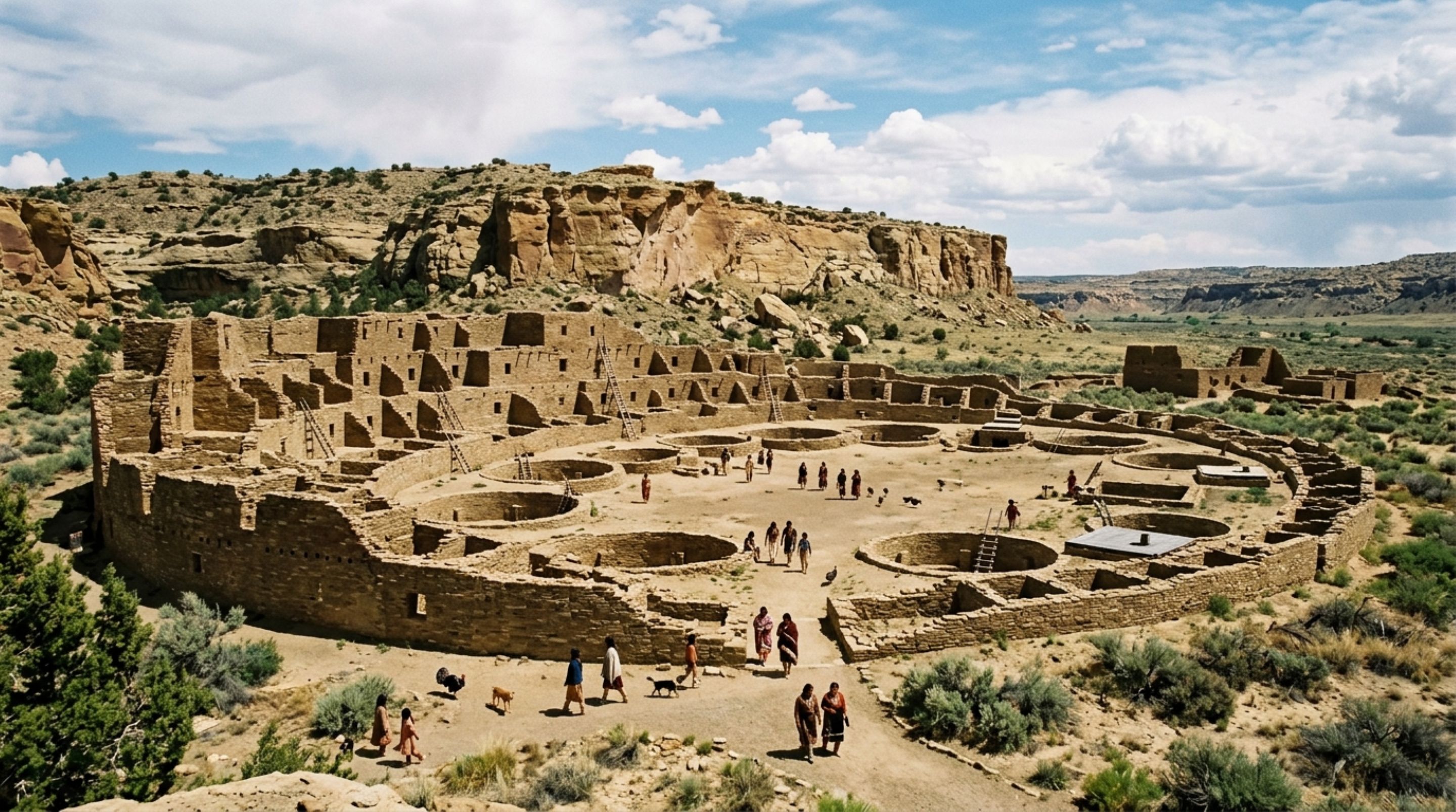 Pueblo Bonito e sua arquitetura monumental em forma de D