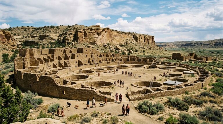 Pueblo Bonito e sua arquitetura monumental em forma de D