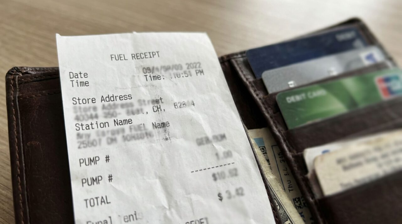 Um recibo guardado na carteira pode indicar uma parada específica da viagem e ajudar a reconstruir o último momento provável em que o objeto foi usado